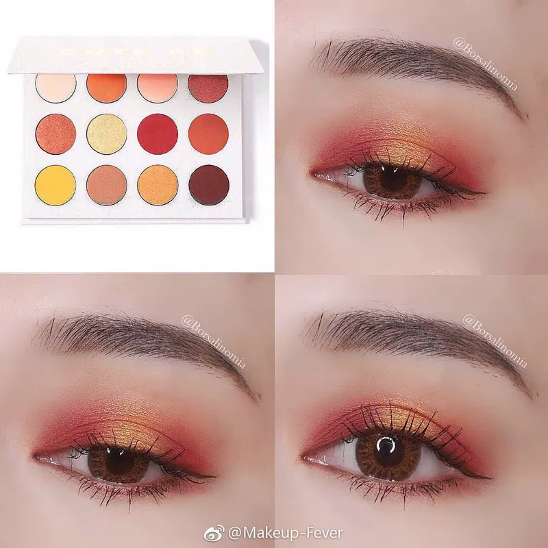 Gửi bàn chải phấn mắt colourpop món ăn có xin vui lòng hoàng hôn đĩa carafe bong bóng 12 màu phấn mắt cho nó