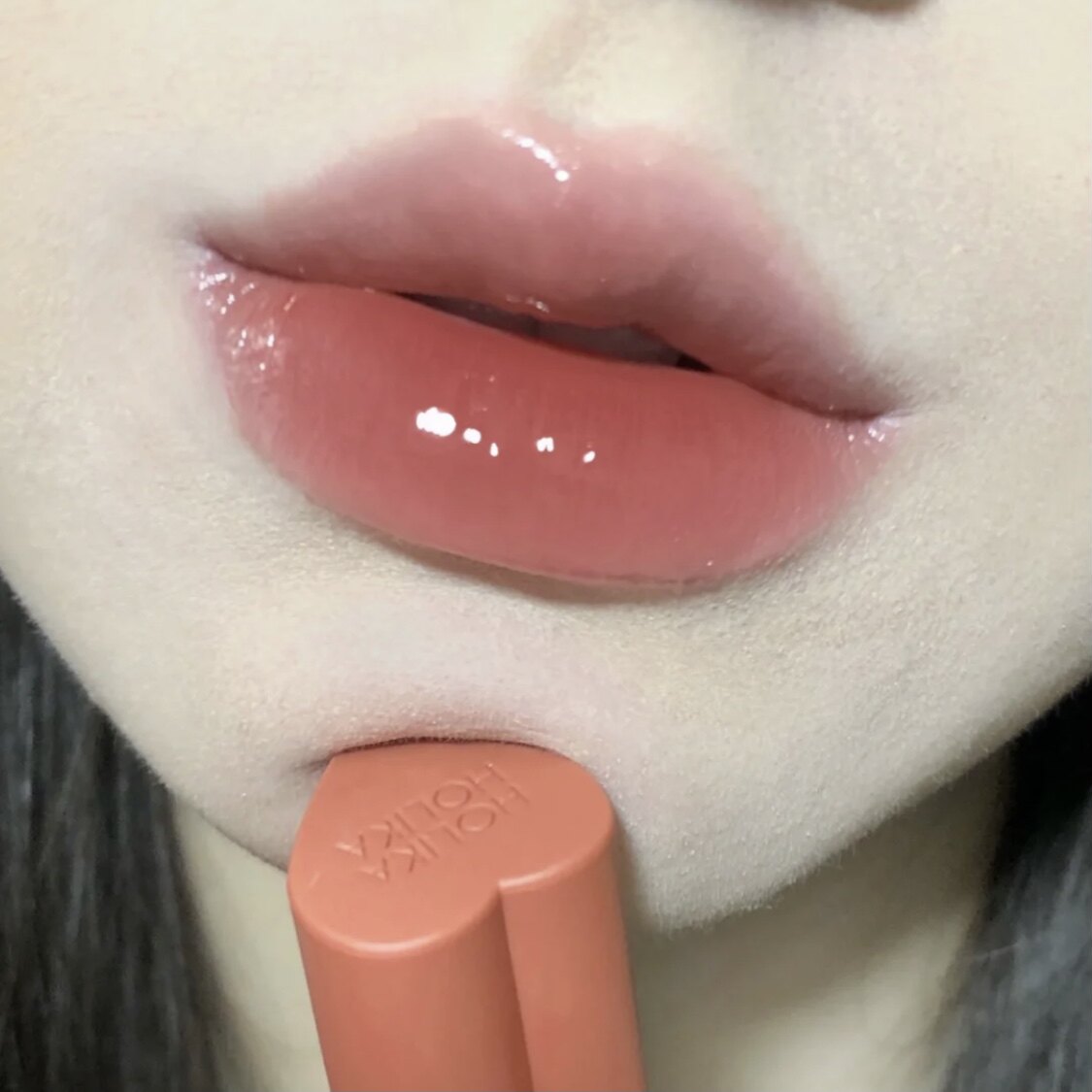 South Korea HOLIKA NEW HEART CRUSHES Loving Air Sensation Water Gloss Lip Glam Red Orange Brown Water Honey Peach