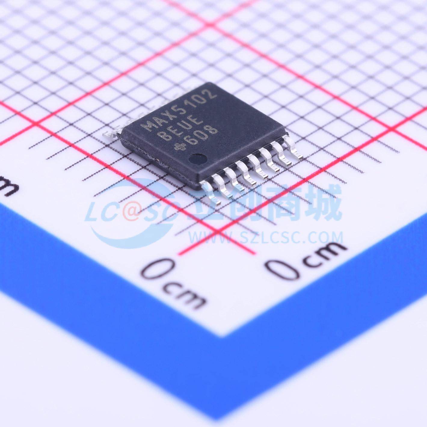 Микросхема цифроаналогового преобразования MAX5102BEUE+TSSOP-16 ЦАП совершенно новая, оригинальная спецификация компонентов Maxim