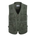 Áo vest nam ngoài trời cho người trung niên và người già mùa xuân và mùa thu bằng vải cotton cộng với phân bón XL cha nhiều túi mỡ vai shop quần áo nam Cực lớn