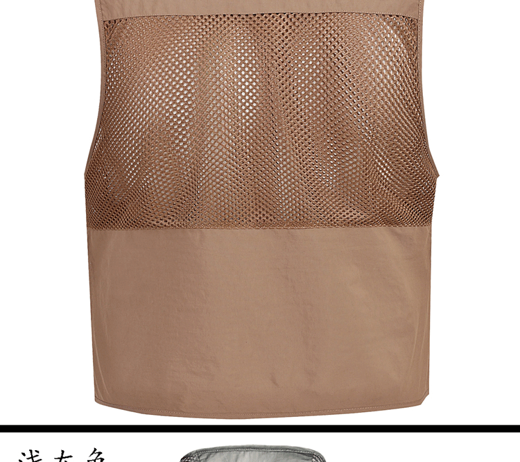 Mùa hè mỏng phần lưới vest nam khô nhanh giản dị nhiều túi nam nhiếp ảnh vest vest vest cộng với phân bón để tăng - Dệt kim Vest vest công sở nam