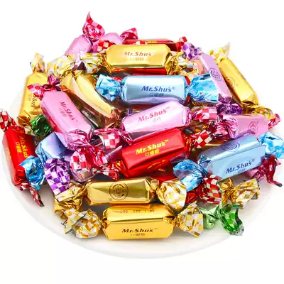 Xu Fuji mouth chewing sugar mixed fruit flavor milk jelly 500g about 92 wedding candy bulk snacks wholesale