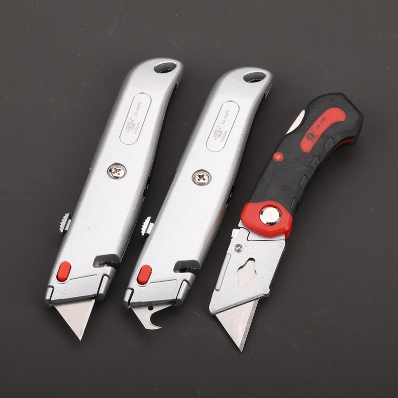 Wallpaper knife hook knife tool folding knife horn knife electrician knife thin plastic small cutting blade