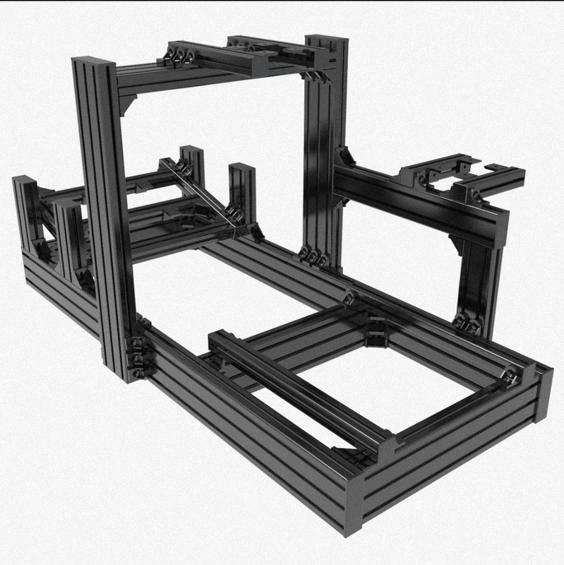 Chengdu Player Racing Simulator 40120 Aluminum Profile Bracket 4080 Black Profile Bracket Speed Magic Claw