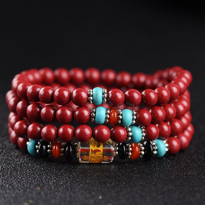 This Year of the Life Sand Hand Strings 108 Women in Virgin Mine Safe Hand Condensed Crystal Purple Gold Sands Men's Valentine's Day Gifts