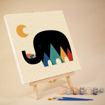 Childrens painting diy digital oil painting Oil painting coloring coloring painting Hand painting Hand painting filling kindergarten painting