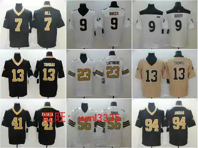 New Orleans Saints Brees Thomas Jersey New orchid New Oro Saints rugby clothes