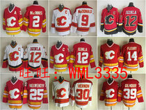 Calgary Flames flame retro ice hockey clothes Macinnis Jarome Iginla Jersey