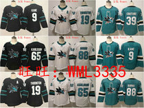 San Jose shares shark ice hockey clothes women childrens clothing Karlsson burn Jersey