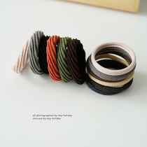 2021 New Versatile head rope spiral hair rope rubber band Super fairy Hairband horsetail head rope female leather cover hair accessories