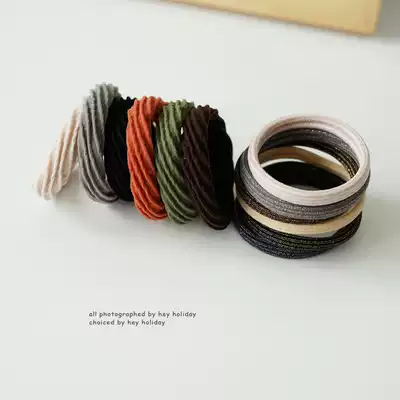 2021 new wild hair ring spiral pattern hair ring rubber band super fairy hair ring ponytail hair ring female holster hair accessories