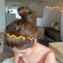 Dont take the head simple Joker Net red cute fresh pressure hair cave fashion non-slip Super fairy out fine hair hoop female