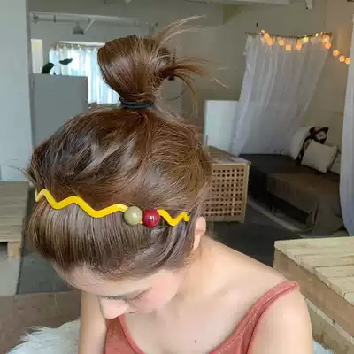 Do not pull the head simple and wild net red cute fresh pressure hair head cave fashion non-slip super fairy out of the thin hairband female