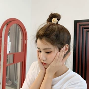 Đầu dây nữ phiên bản Hàn Quốc của cô gái dễ thương mũ lưới màu đỏ có thể được sử dụng làm đầu của vòng tay buộc tóc không làm tổn thương độ đàn hồi cao - Vòng đeo tay Clasp
