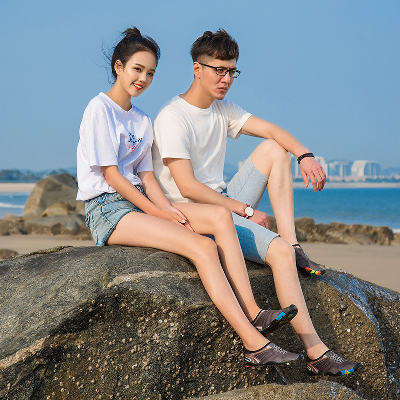 Sandals barefoot men snorkeling shoes children wading beach socks women non-slip soft bottom quick-drying treadmill special shoes and socks
