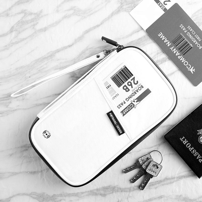 Travel passport bag ID bag Waterproof storage multi-function wallet storage bag Travel portable passport holder Ticket holder