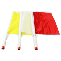 Volleyball track and field game signal flag referee school sports meeting starting flag side flag competition flag red yellow and white flag