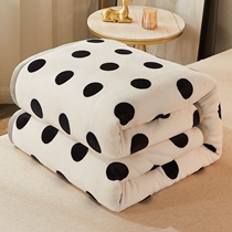 Cloud mink velvet blanket autumn and winter thickened coral flannel blanket single warm nap office sofa air conditioner