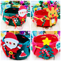 Christmas gift cut-free non-woven handmade fabric diy adult material package creative storage basket