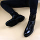 Korean style pointed scalp boots men's heightening short boots side zipper trendy hairstylist Martin boots high-top shoes motorcycle boots