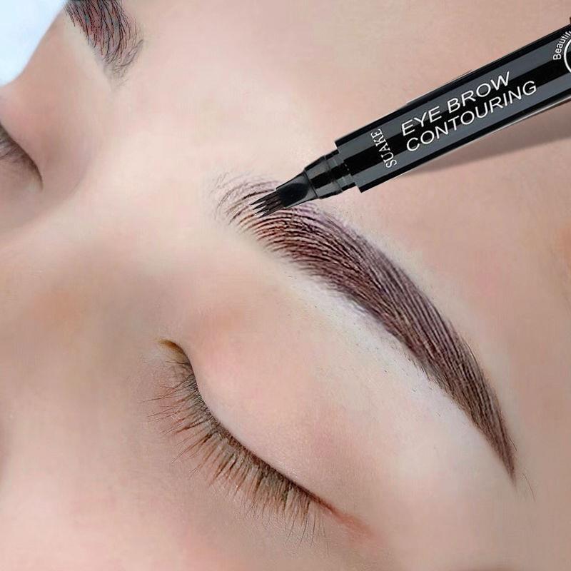Painting Eyebrow Instrumental Female Beginners Root Roots Well-defined Bifurcated Waterbrow Brow eyebrows Eyebrow Strokes of the Cosmetic God of the Eyebrows Eyebrow