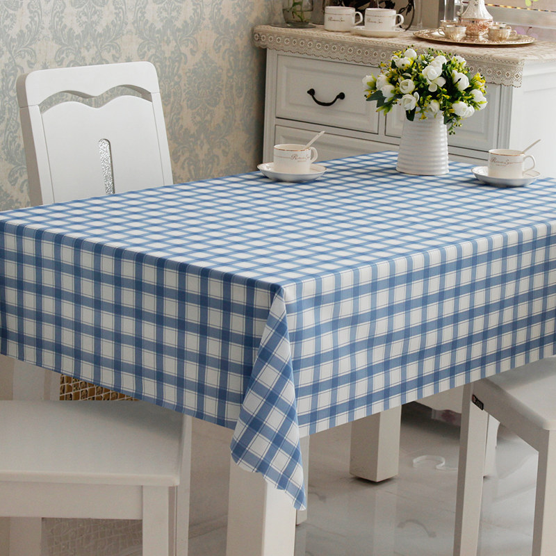 Scottish plaid table cloth waterproof oil proof free tea table cloth plastic table mat tea pvc soft glass table cloth