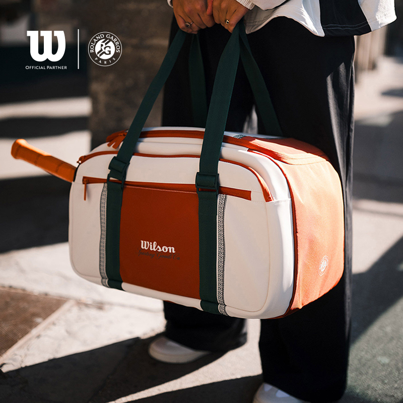 Wilson French Open Series Professional Tennis Bag Wilson Sports Backpack Handbag Key Bag Wilson French Open Series Professional Tennis Bag Wilson Sports Backpack Handbag Key Bag