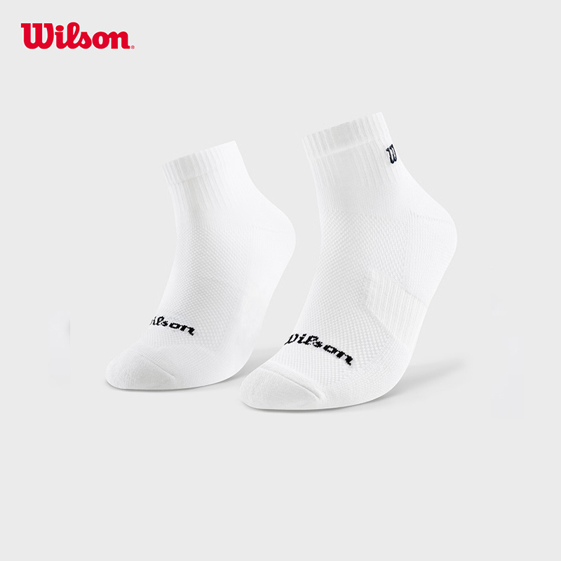 Wilson Wilson Sports Socks Professional Tennis Socks Wrap Protection White/Black S/M/L Wilson Wilson Sports Socks Professional Tennis Socks Wrap Protection White/Black S/M/L