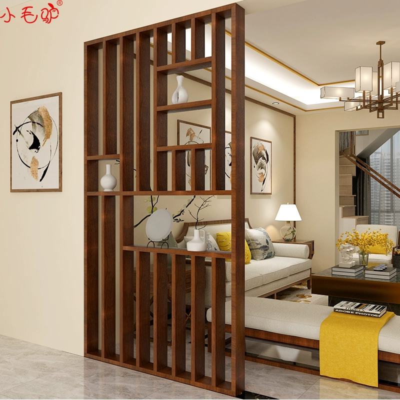Mới phong cách Trung Quốc gỗ rắn phòng khách phân vùng tủ cửa ra vào tủ cổ điển retro màn hình rỗng nhà lưới tản nhiệt gỗ rắn - Màn hình / Cửa sổ