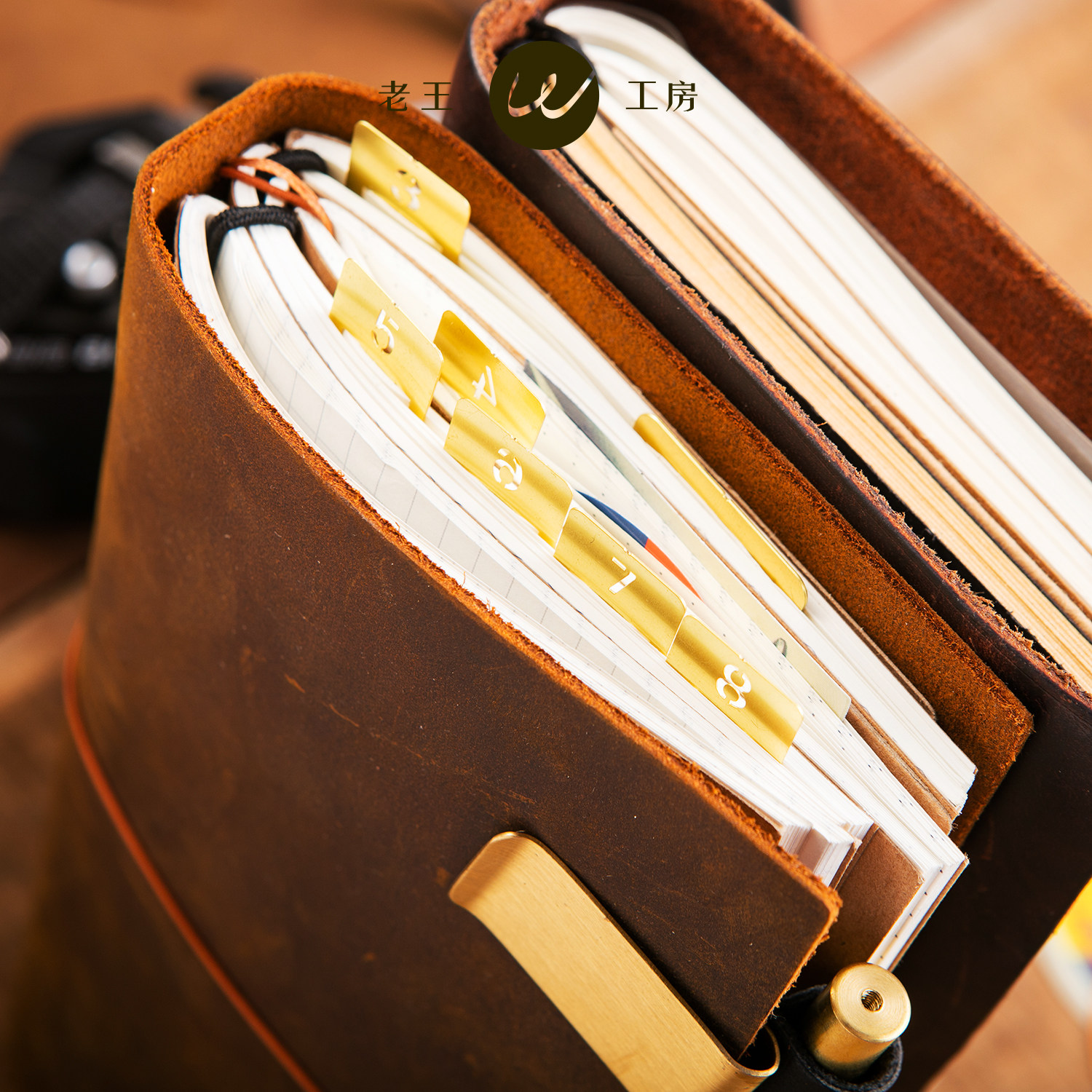 TN handbook defect book pick up leak leather notebook retro handmade travel handbook Japanese loose-leaf book