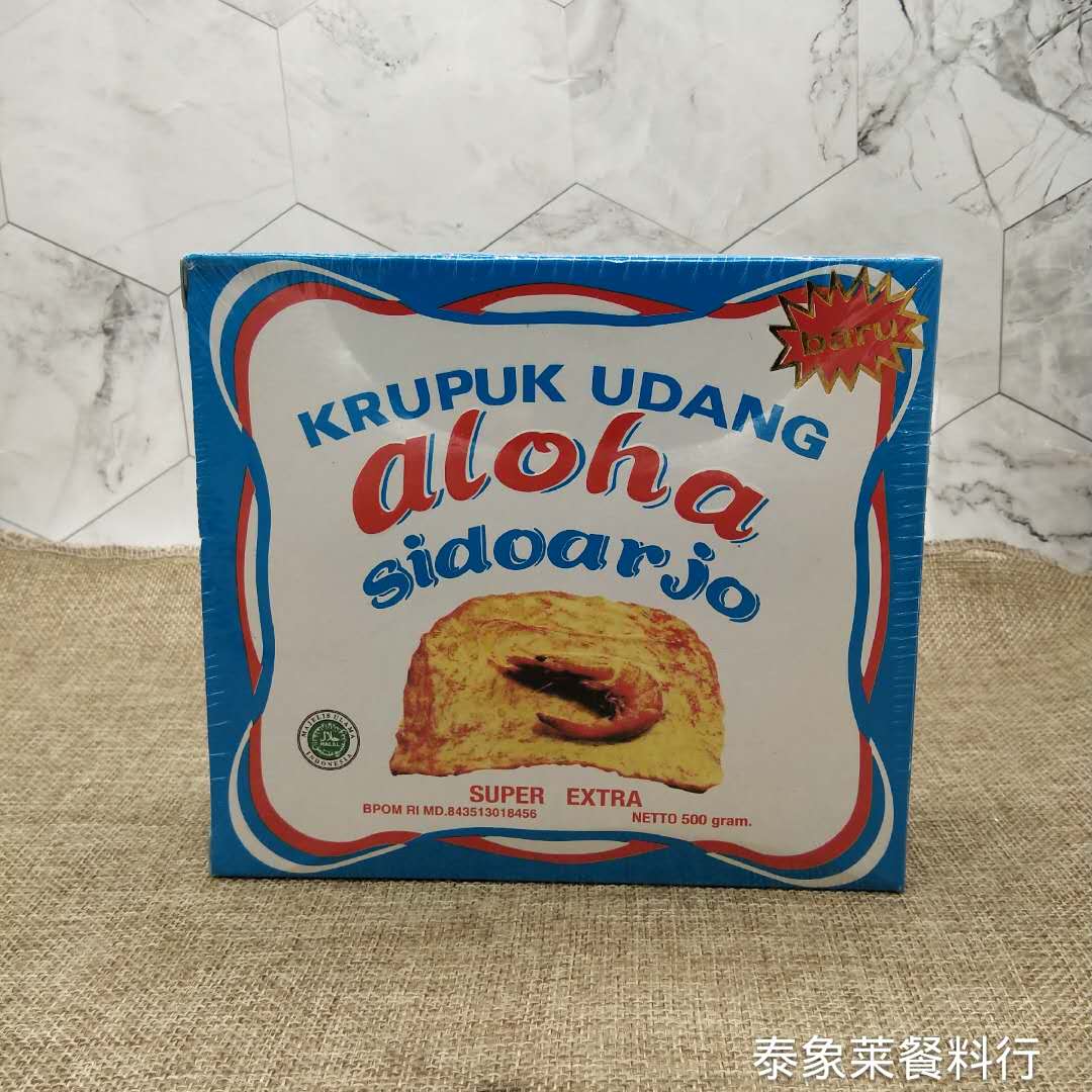  Indonesia imports Aloha Aroha Shrimp Taste Cassava Flakes 500g Lobster Fried Puffed Food