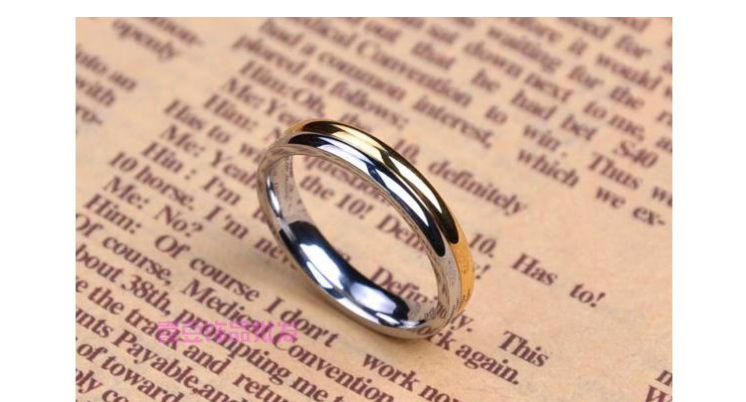 Thời trang châu Âu và Mỹ cá tính độc đoán nhẫn mạ vàng titan thép nam nhẫn thủy triều nam trang sức phụ kiện nhẫn nhẫn cưới
