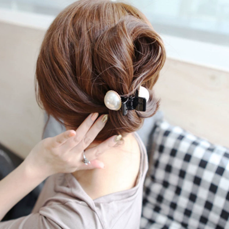 Sản phẩm mới được phát hành, trang sức ngọc trai kẹp ngọt ngào ánh đèn sân khấu Xiaoxiang thanh lịch kẹp tóc phụ kiện tóc mũ mới hàn quốc - Phụ kiện tóc
