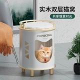 Деревянный двухэтажный летний универсальный домик для кровати на четыре сезона, мебель