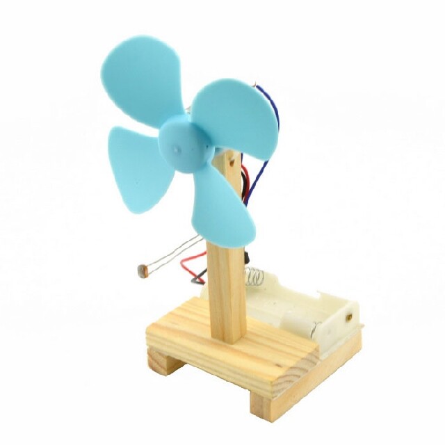 Self-made light control small fan children's diy handmade science small production Gizmo Popular science toy technology production