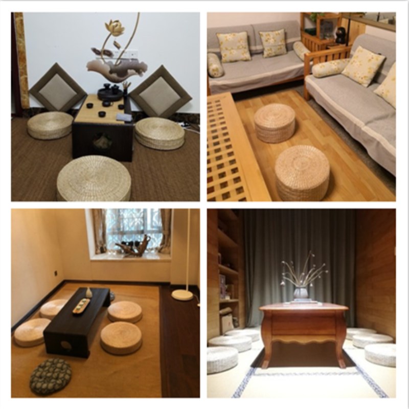 Miễn phí vận chuyển mây rush futon đệm tatami biên soạn dày mây mat thiền yoga đệm thảm cửa sổ vịnh kiểu Nhật - Ghế đệm / đệm Sofa nệm lót ghế gỗ giá rẻ