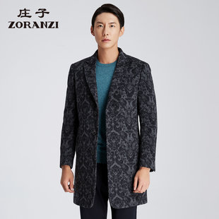 ZORANZI メンズ秋冬ビジネスカジュアルコートメンズスーツ襟ウールジャケット ZPK3592F
