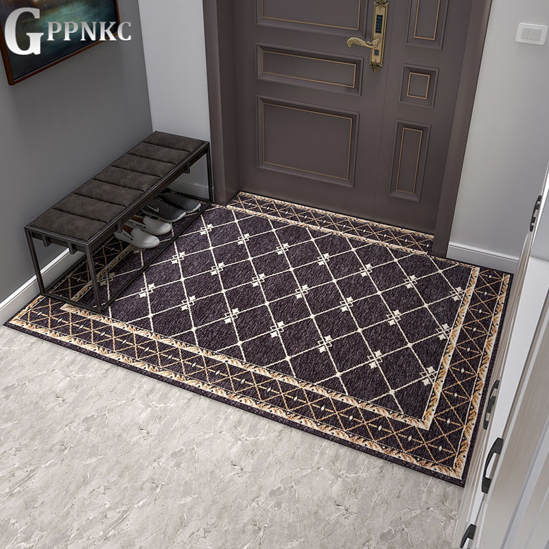 European-style door mat Living room bedroom entrance carpet Door household non-slip rub soil mat Door mat