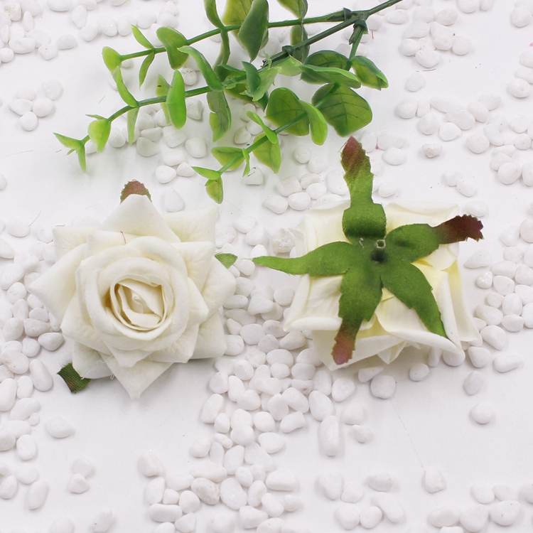Mới DIY mô phỏng hoa hồng nhung đơn hoa hồng bó hoa giả hoa nhựa vườn hoa phòng khách sàn - Hoa nhân tạo / Cây / Trái cây cây giả trang trí trong nhà