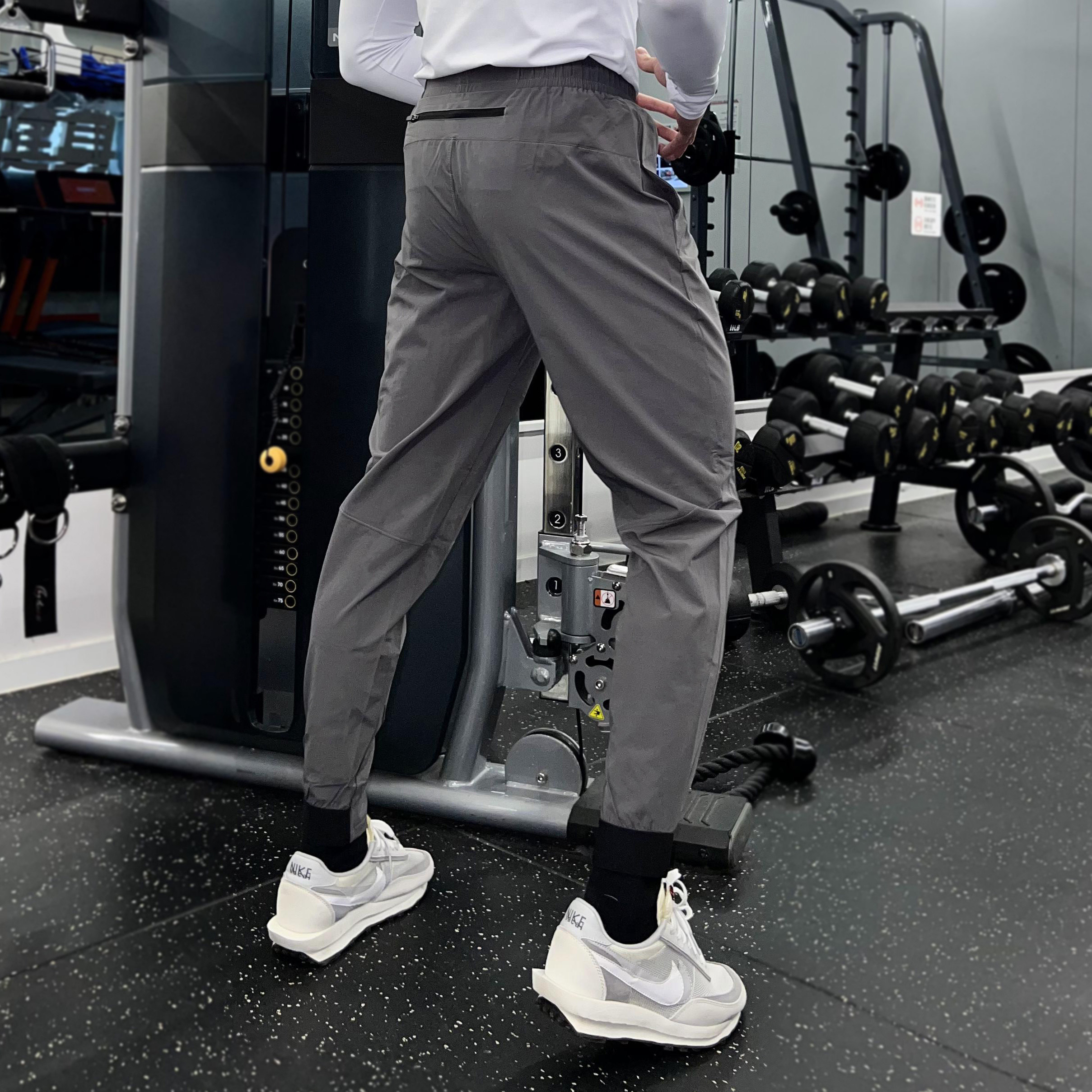 Sport Long Pants Men's Basketball Casual Spring Autumn Gym Fitness Room Running Speed Dry Shuttle Weave Elastic Training Suit Pants