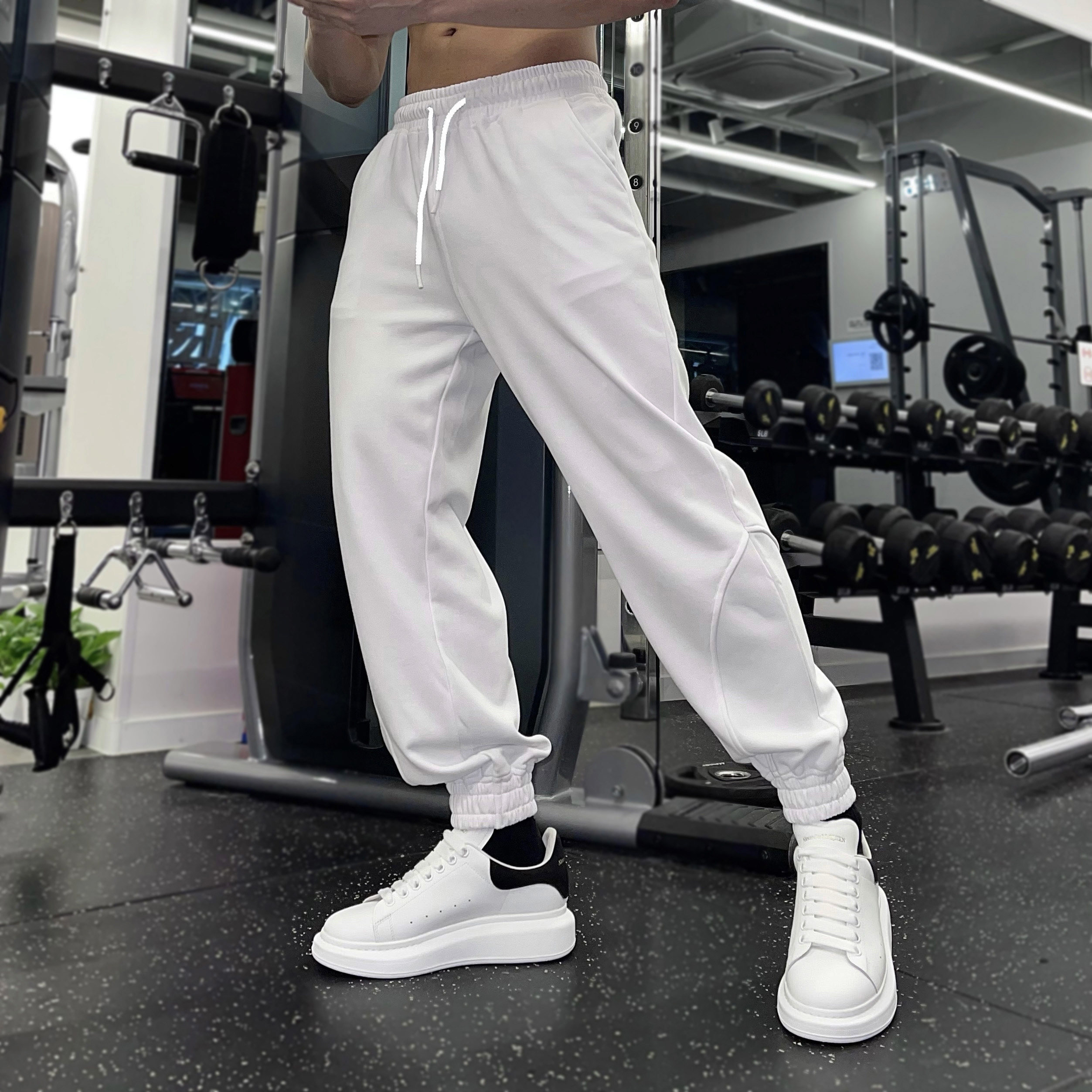 Sports trousers for men and women in spring and autumn winter trends casual loose bunches American basketball Methodist pants fitness training pants