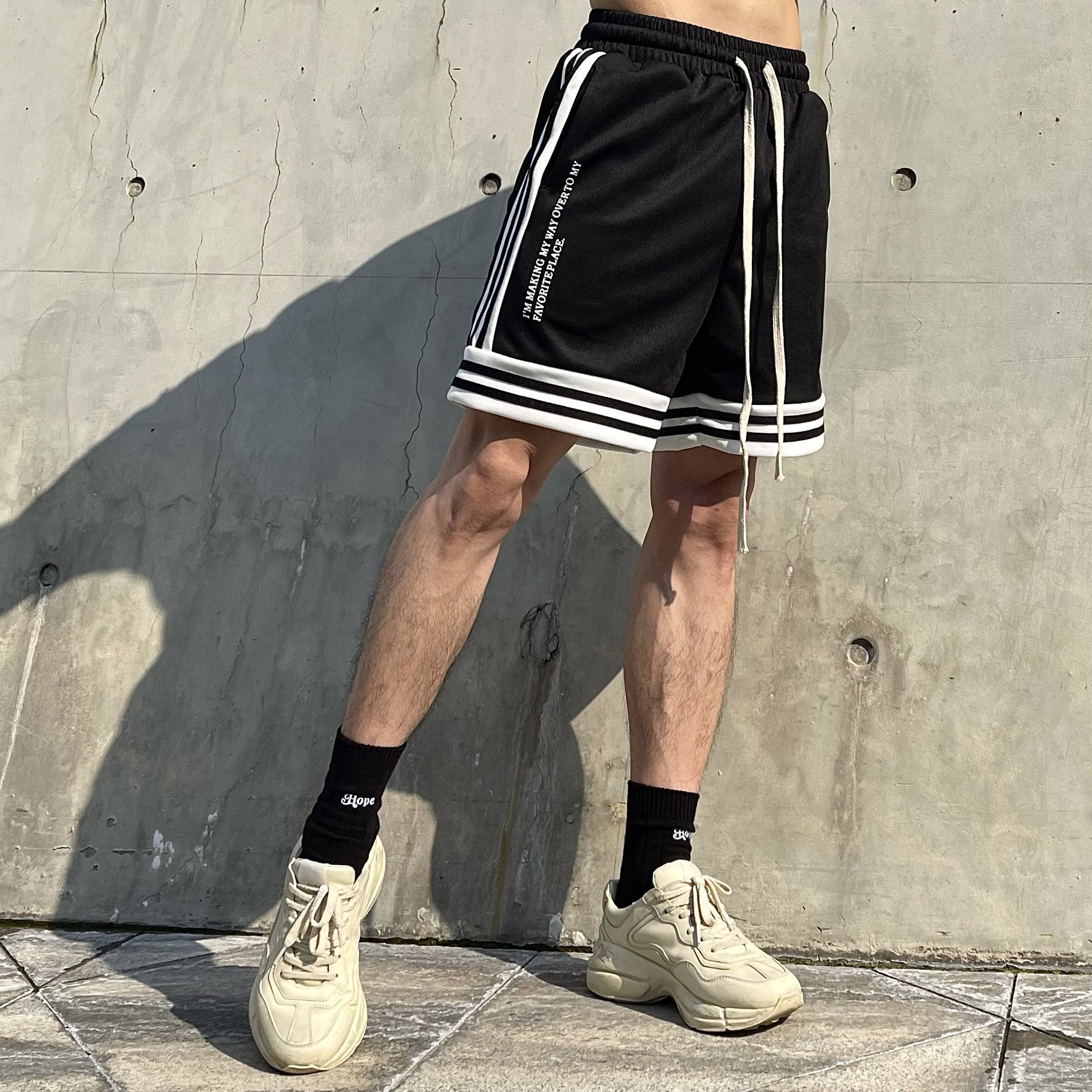 Sport Shorts Men's Summer Fitness Running Training Loose Breathable Trend Casual Basketball American Beach 50% Pants