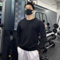 Sports Long Sleeve Men's Crewneck Loose Training Basketball Running Muscle American Trend Cotton Pullover Fitness Top