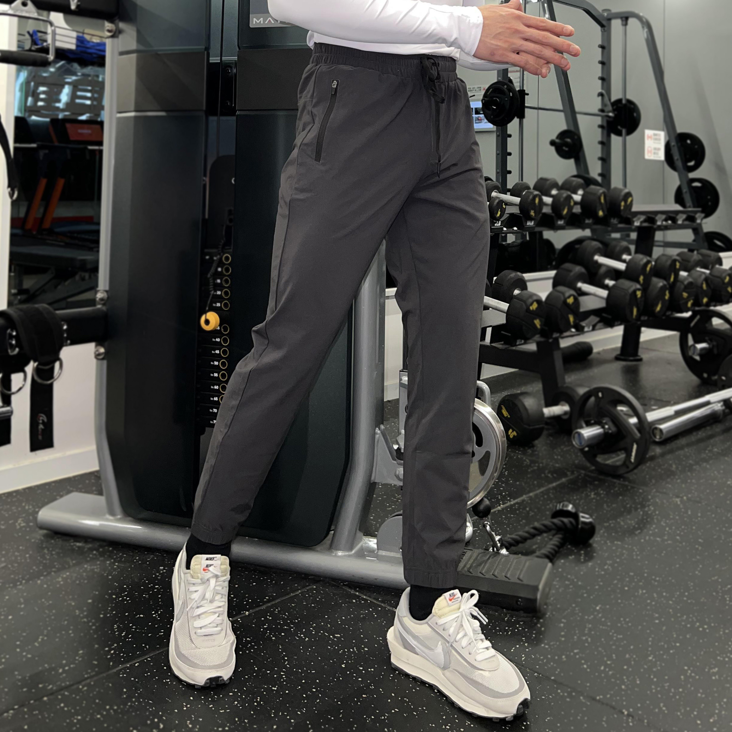 Fitness Trousers Men's Summer Basketball Elastic Fashion Trends Bouquet Foot Sportswear Training Running Yoga Pants