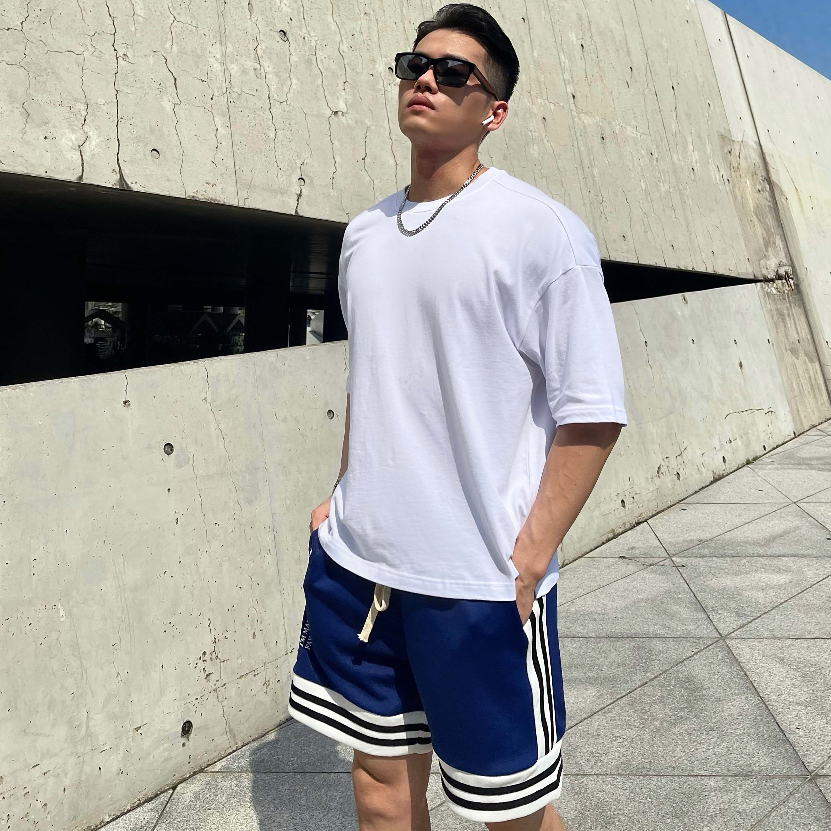 Sports Short Sleeve T-shirt Men and Women Summer Loose Tide Half-sleeved Shoulder Training Casual Pure Cotton Breakthrough Fitness Clothes