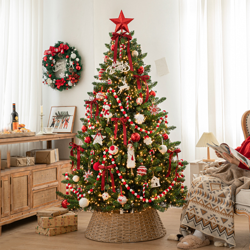 Christmas Tree for Living Room 2025 New Model Home Decoration Large Encrypted Light-Emitting DIY Christmas Decorations with a High-End Feel