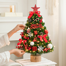 Christmas tree 2023 new household small desktop ornaments diy material package decorations Christmas ins style decoration
