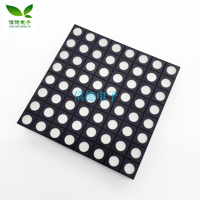 三色全彩 共阳RGB LED点阵屏模块 圆点 兼容colorduino 60mm 8*8