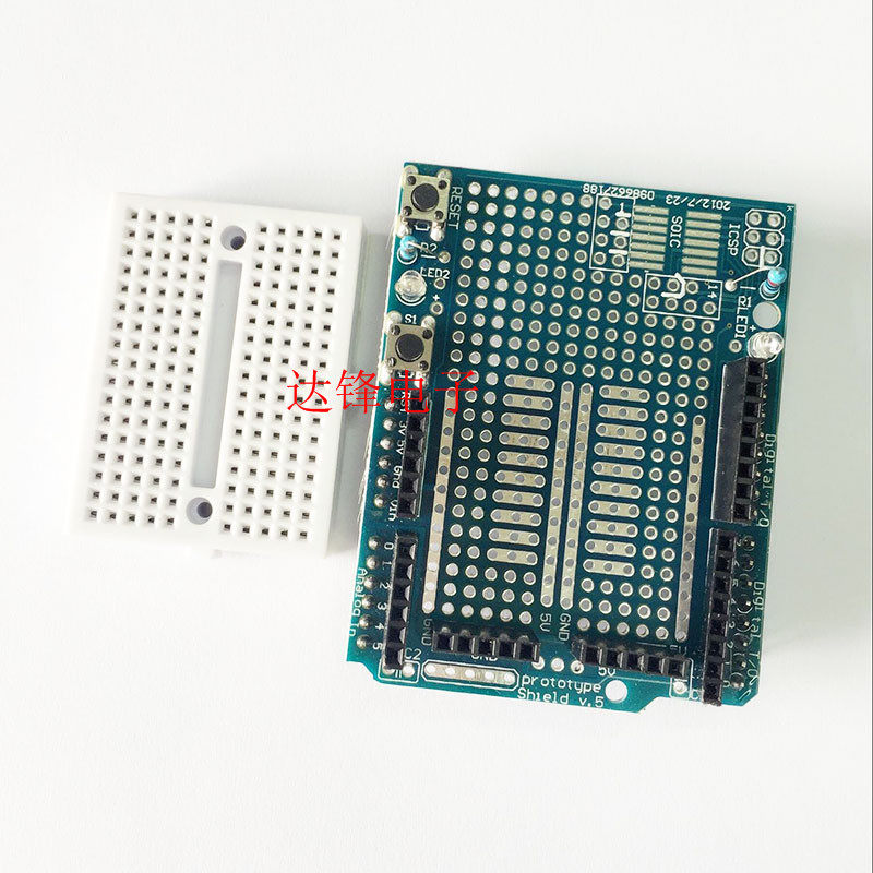 In-line button ProtoShield robot prototype expansion board mini breadboard learning development board