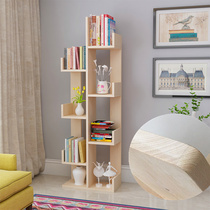 Solid Wood Shelf Shelve Shelf Floor Province Space Children Bookshelves Plotbook Shelf Full Solid Wood Living Room Minimalist Bookshelf Students